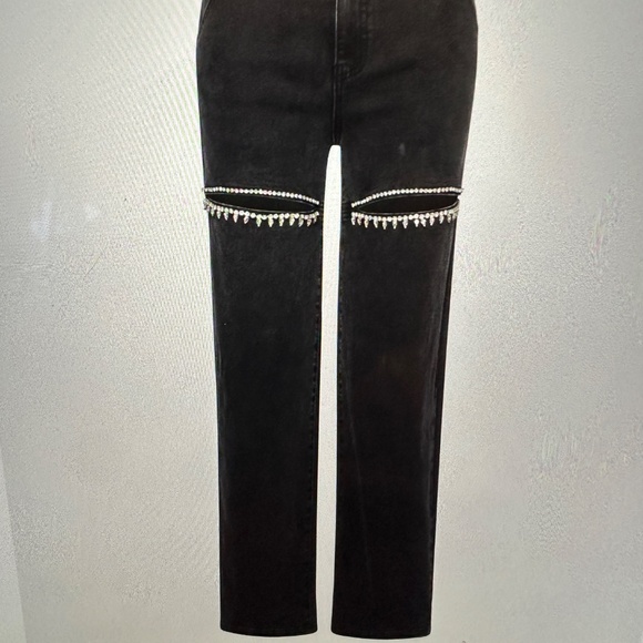 STEVE MADDEN TAYLOR JEAN  New BLACK  “30/31”  Western current style - Picture 9 of 11